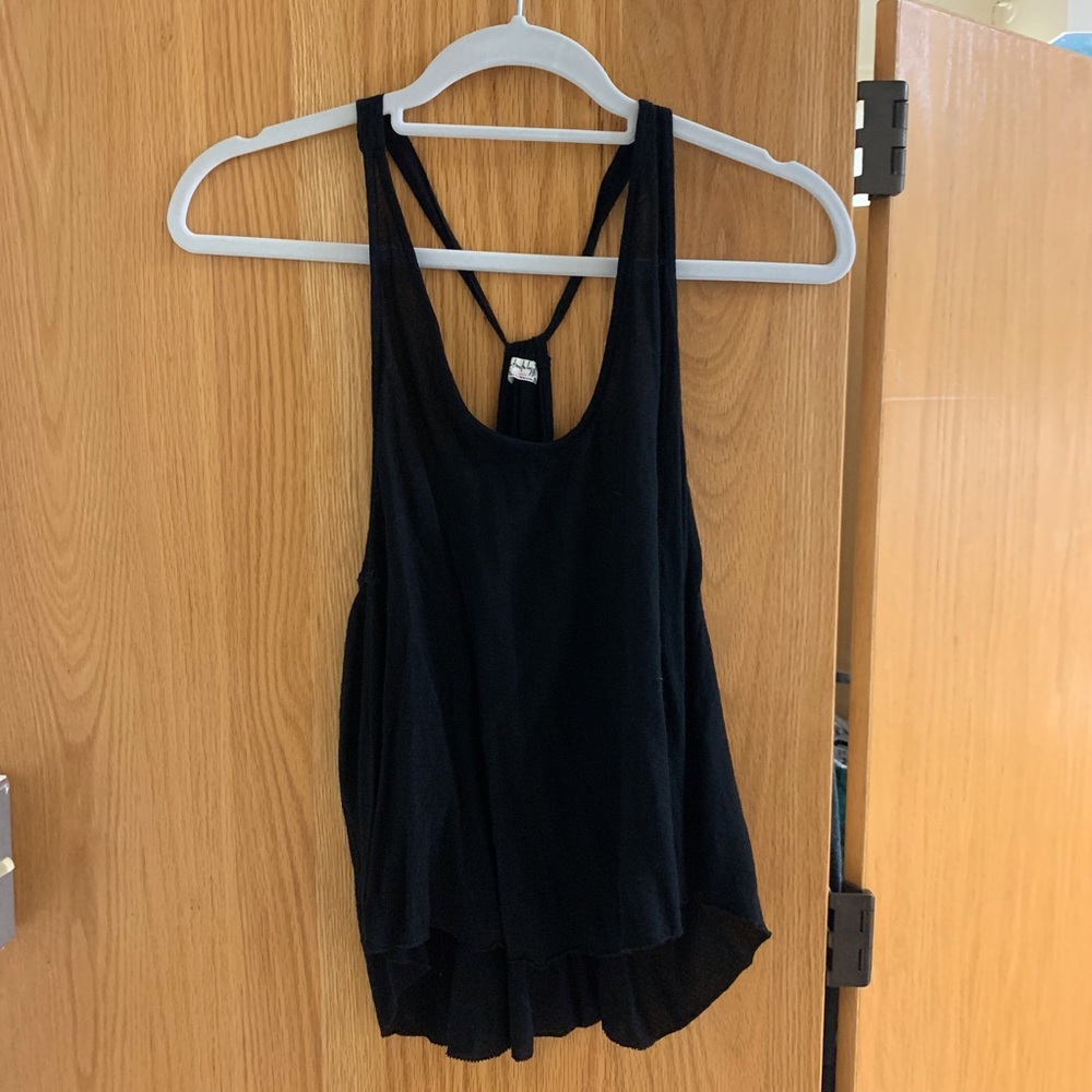 Free people black tank top size xs